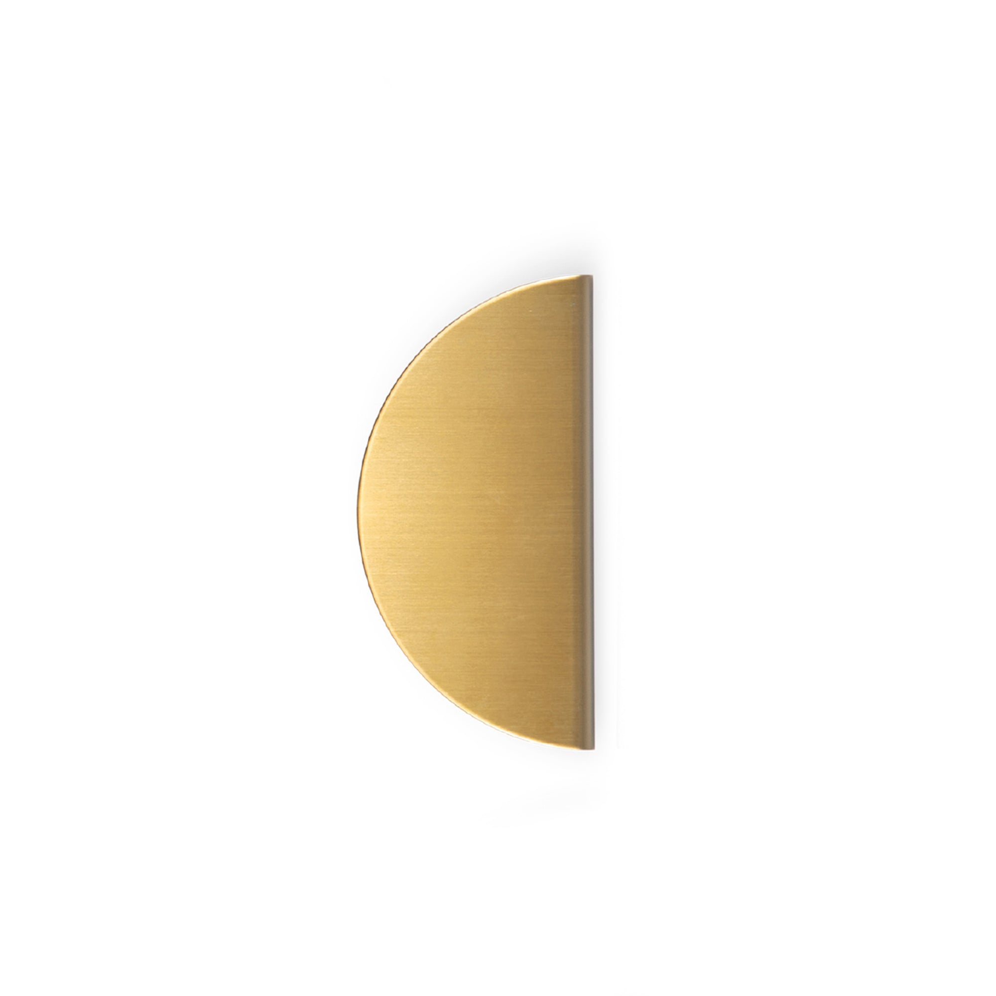 Sola Half Round Lip Pull - 80mm Brushed Brass