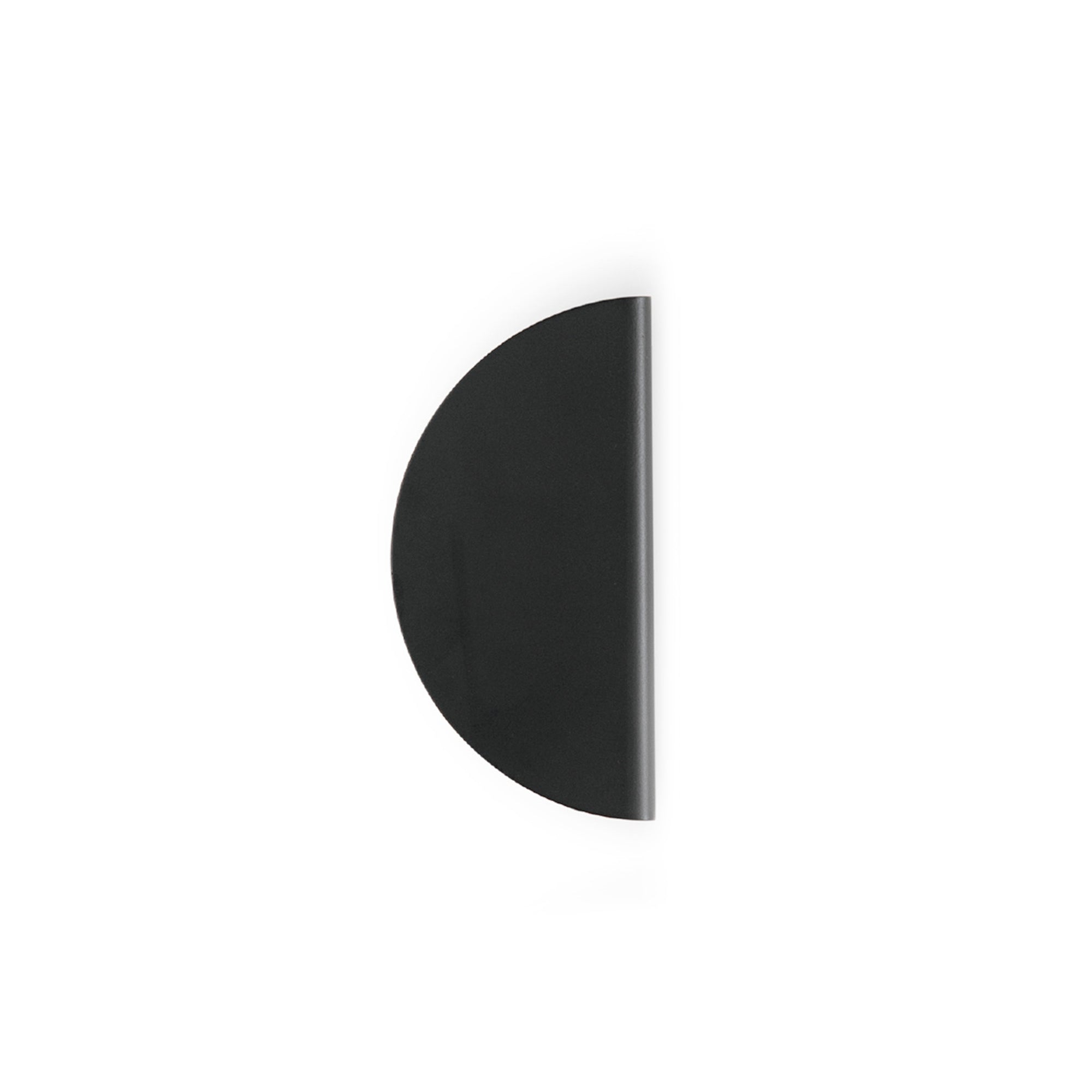Sola Half Round Lip Pull - 80mm Matt Black