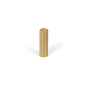 Graf Knurled Cylinder Knob 10mm Brushed Dark Brass