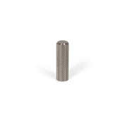 Graf Knurled Cylinder Knob 10mm Dull Brushed Nickel