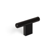 Graf Knurled T Knob 60mm Brushed Black