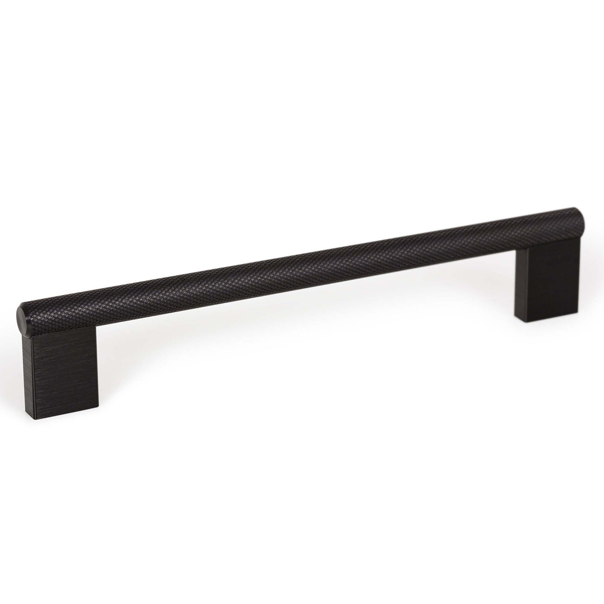 Graf Knurled D Handle 160mm Brushed Black