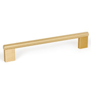 Graf Knurled D Handle 160mm Brushed Dark Brass