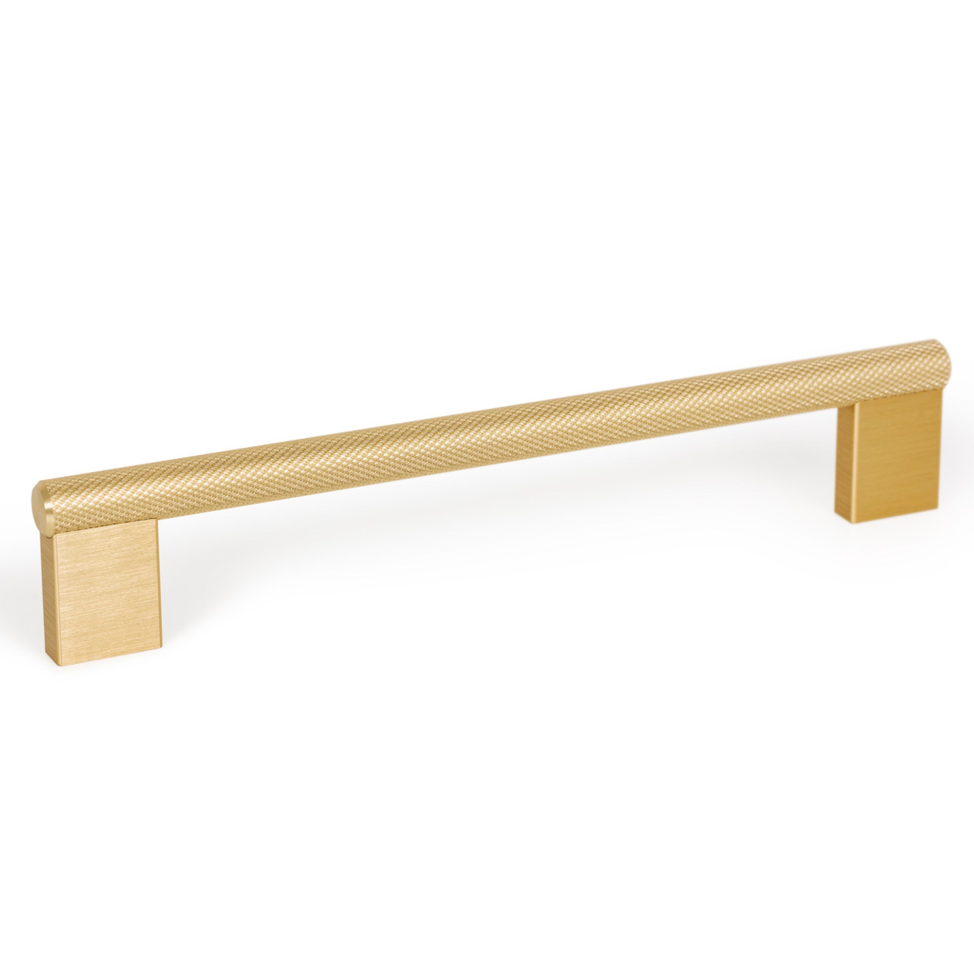 Graf Knurled D Handle 160mm Brushed Dark Brass