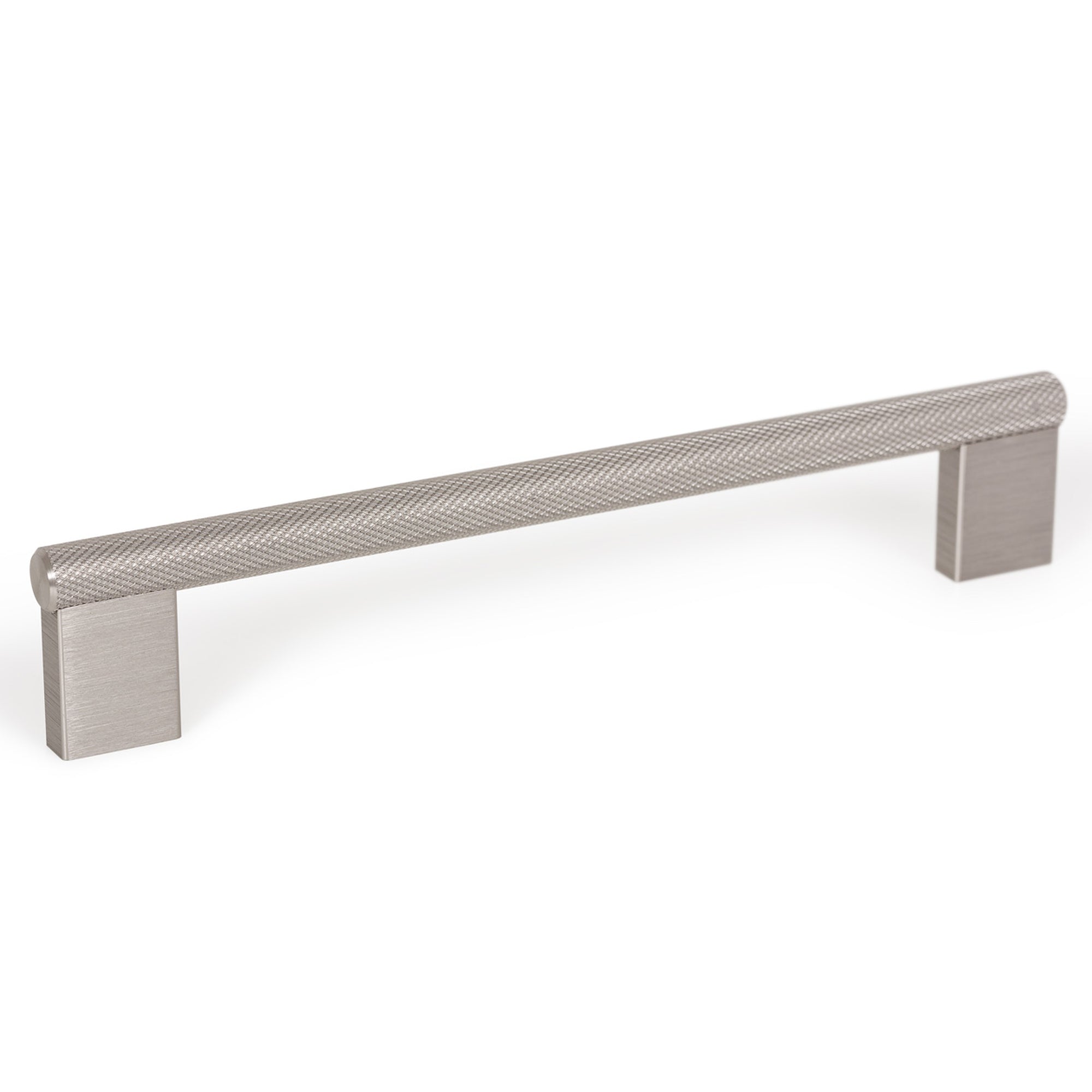 Graf Knurled D Handle 160mm Dull Brushed Nickel