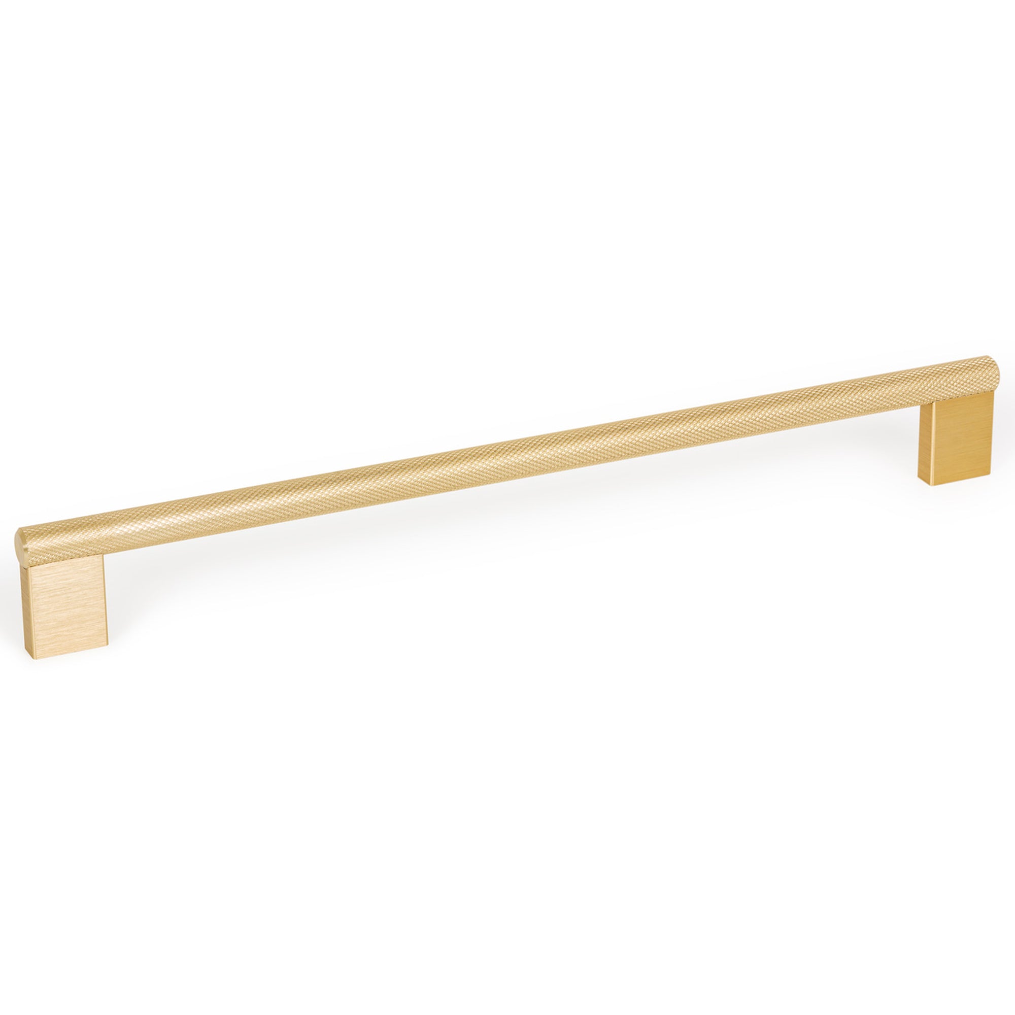 Graf Knurled D Handle 256mm Brushed Dark Brass