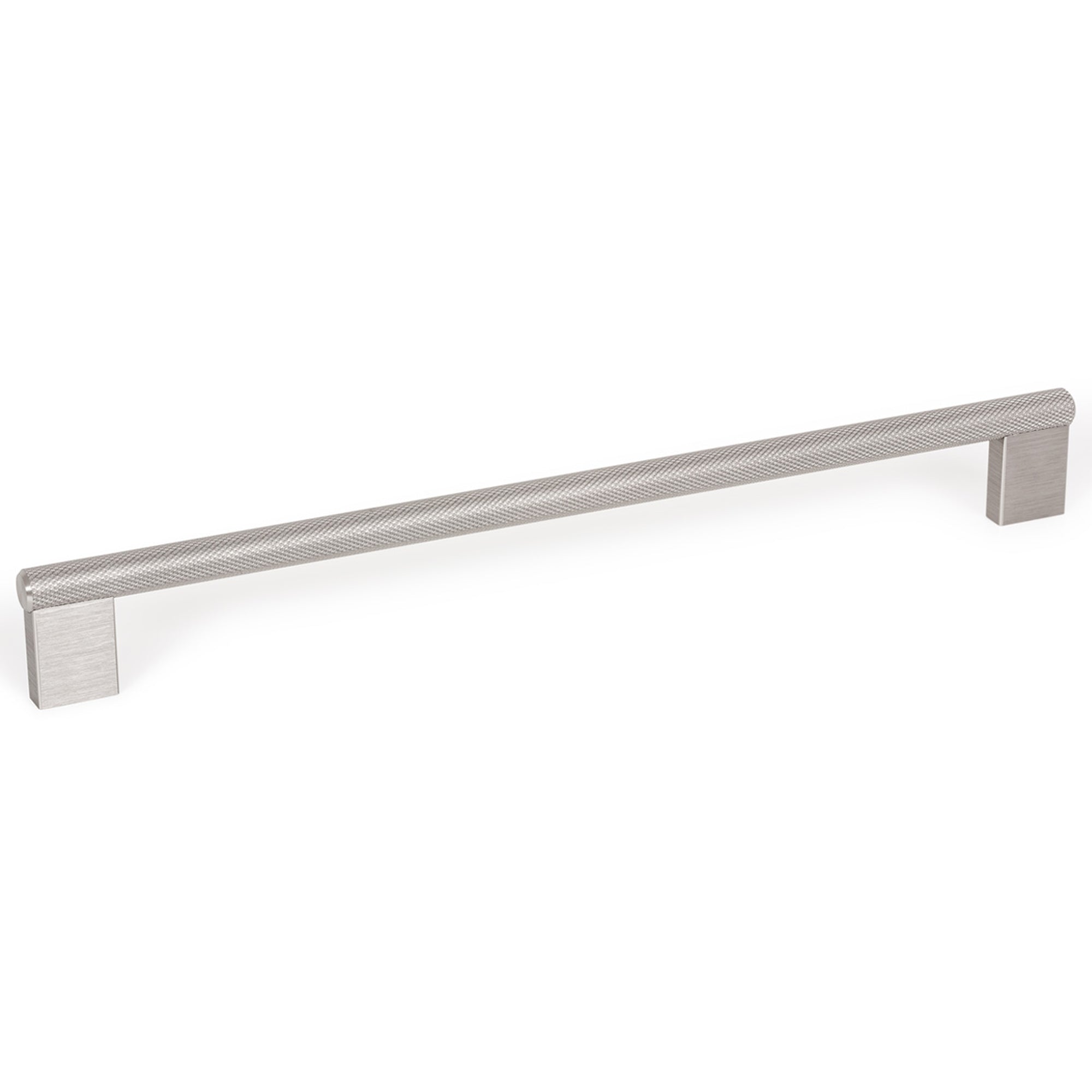 Graf Knurled D Handle 256mm Dull Brushed Nickel