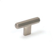 Hendrix T Knob 60mm Dull Brushed Nickel