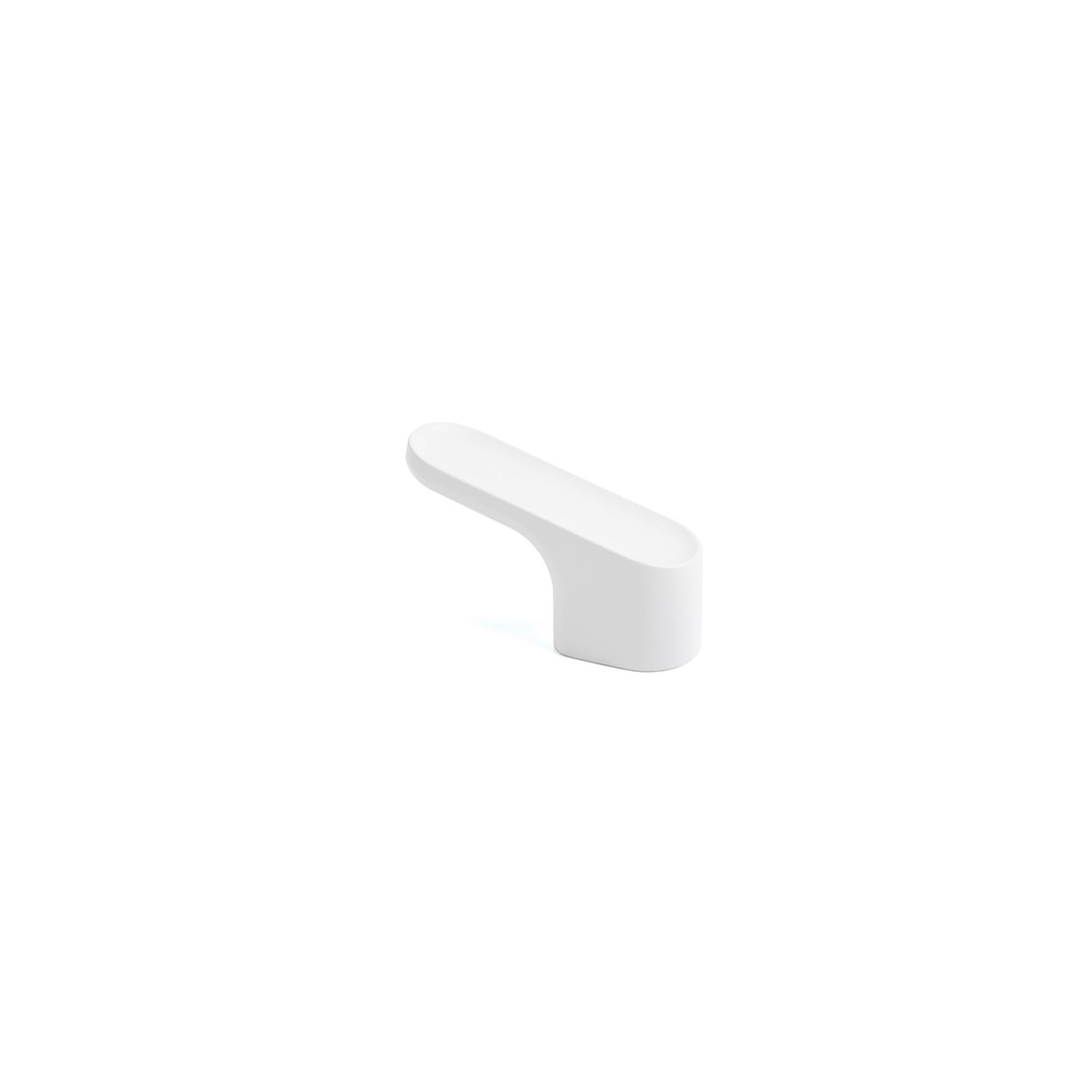 Luv Angled Knob 51mm Matt White