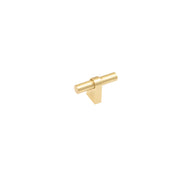 Loreto T Knob 60mm Brushed Matt Brass