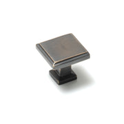 Momo Lucca Square Knob 30mm Antique Brass