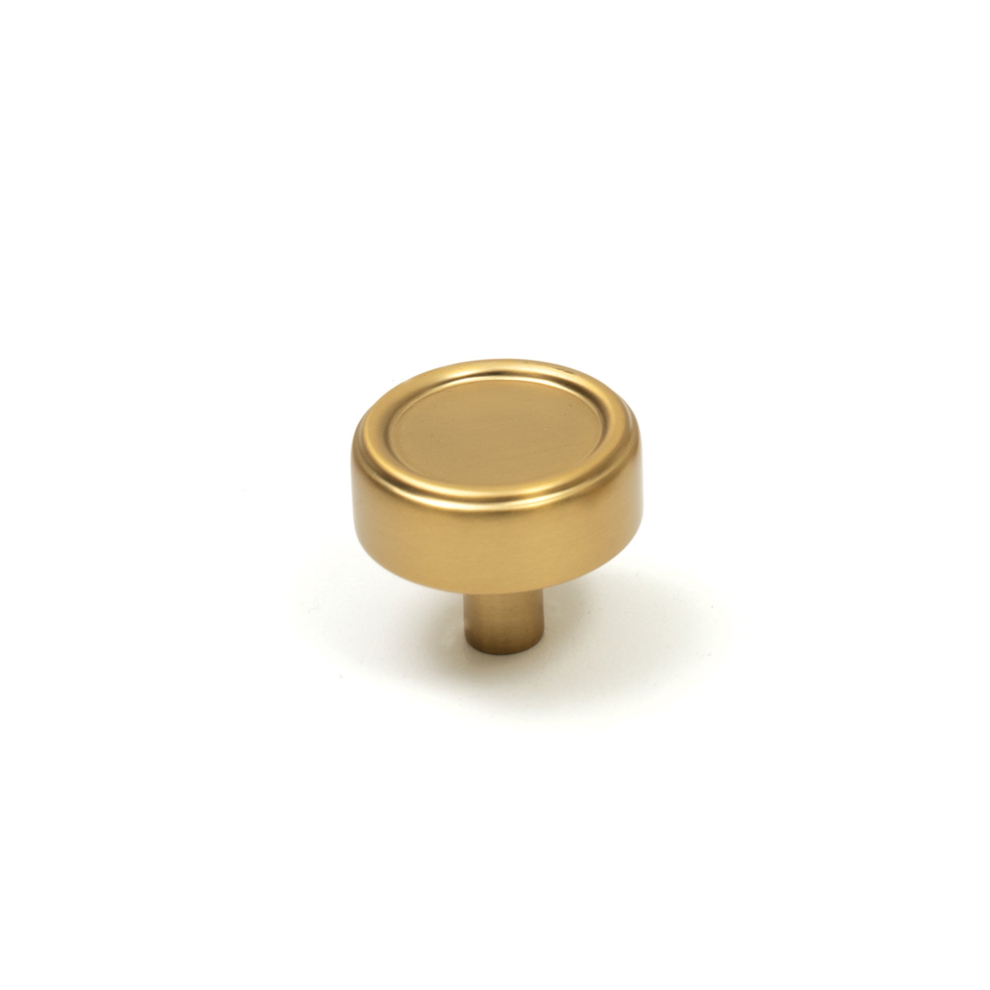 Monaco 36mm Round Knob Brushed Satin Brass