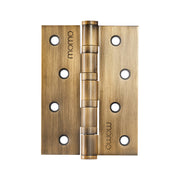 Momo Solid Brass Hinge 100mm x 76mm Brushed Satin Brass