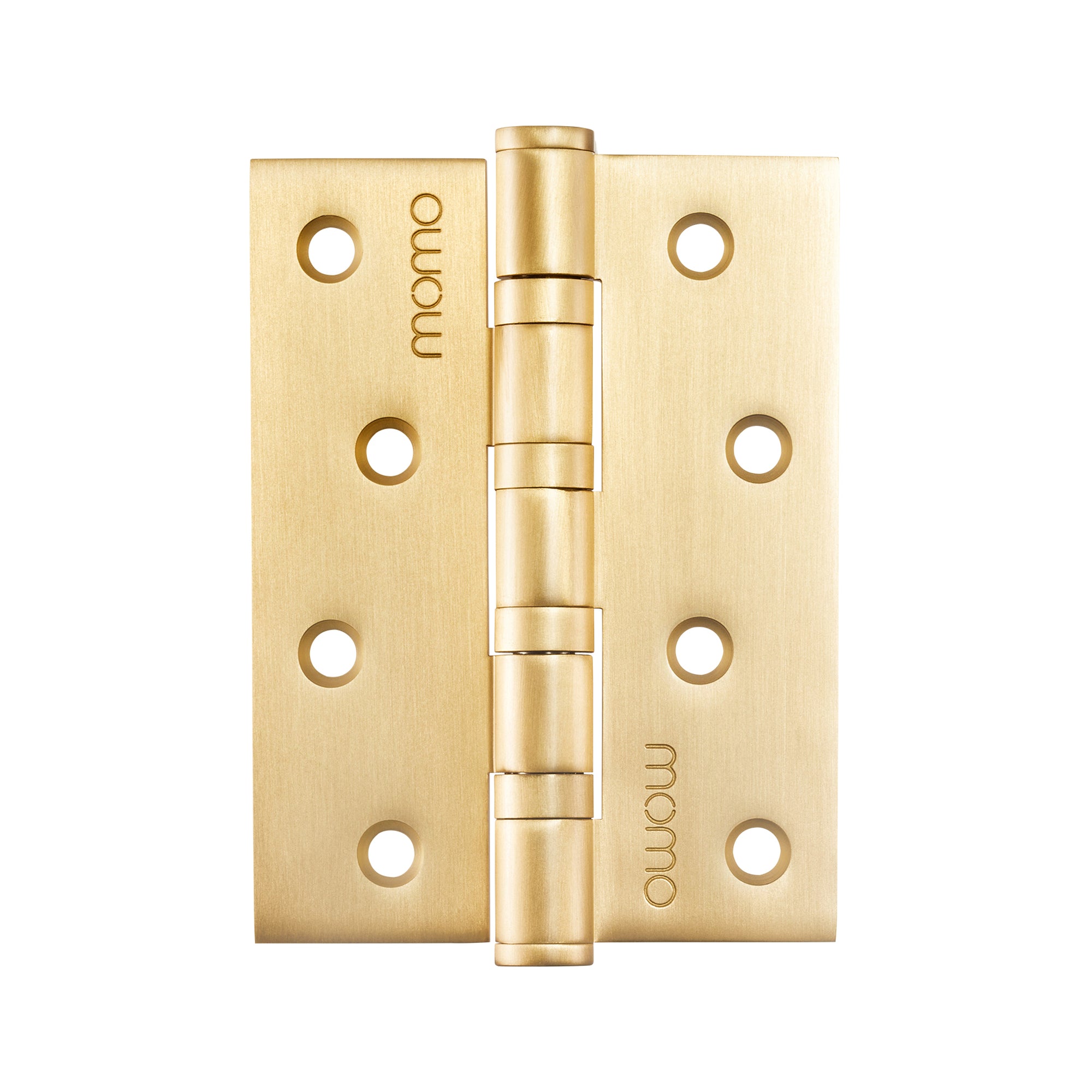 Momo Solid Brass Hinge 100mm x 76mm Dark Brushed Brass