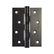 Momo Solid Brass Hinge 100mm x 76mm Matt Black