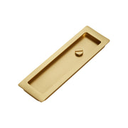 Momo Handles Cavity Slider Flush Pull Privacy Lock Kit Brushed Satin Brass