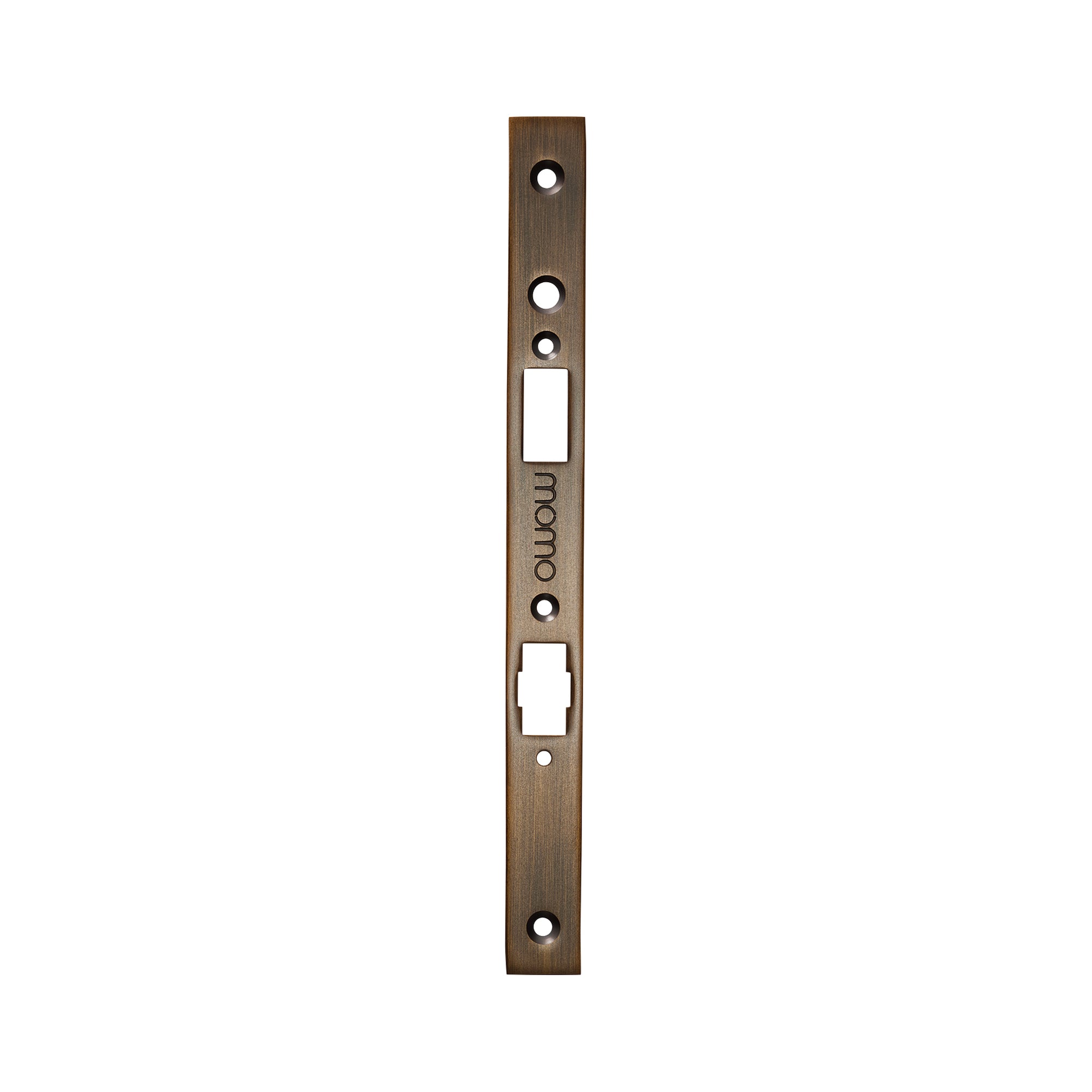 Momo Roller Mortice Lock Forend Plate for Use with Euro Cylinder Bronze