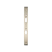 Momo Roller Mortice Lock Forend Plate for Use with Euro Cylinder Brushed Nickel