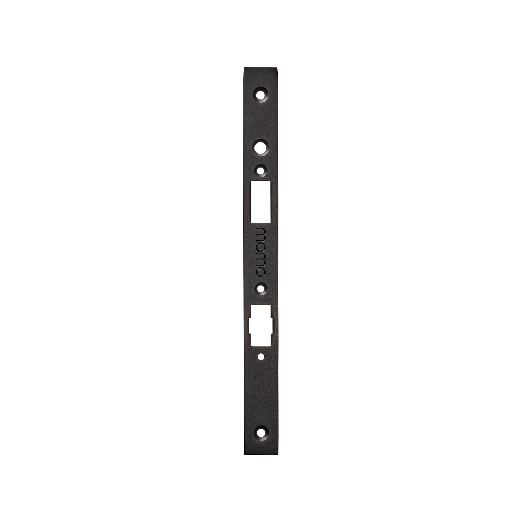 Momo Roller Mortice Lock Forend Plate for Use with Euro Cylinder Matt Black