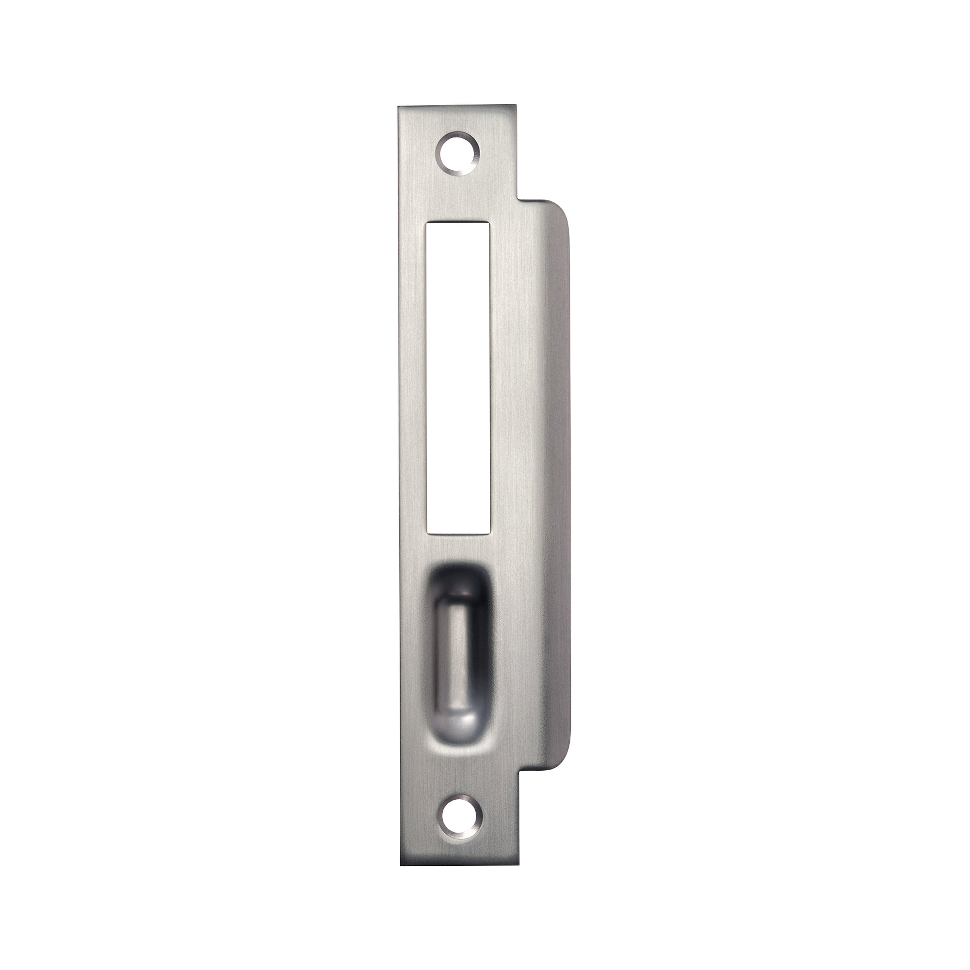 Momo Roller Mortice Lock Left Hand Strike Plate Dull Brushed Nickel
