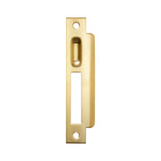 Momo Roller Mortice Lock Right Hand Strike Plate Brushed Satin Brass
