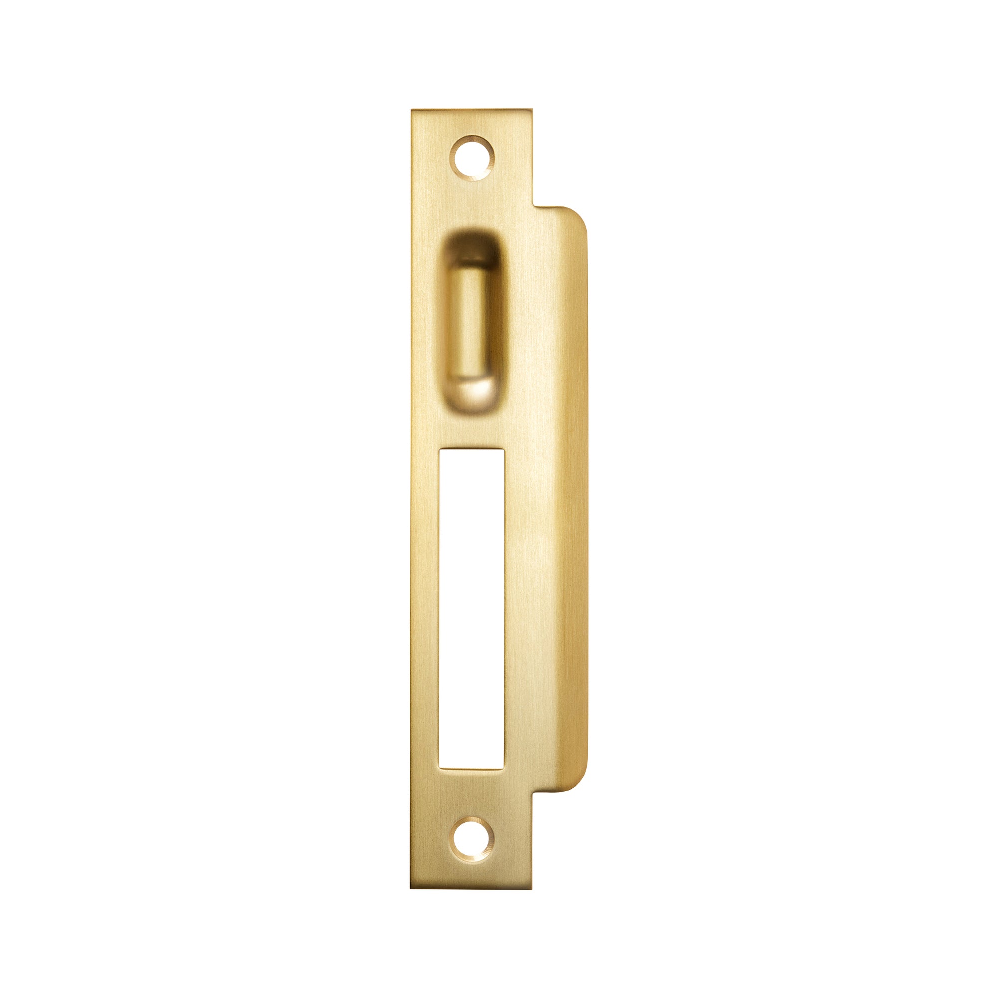 Momo Roller Mortice Lock Right Hand Strike Plate Brushed Satin Brass