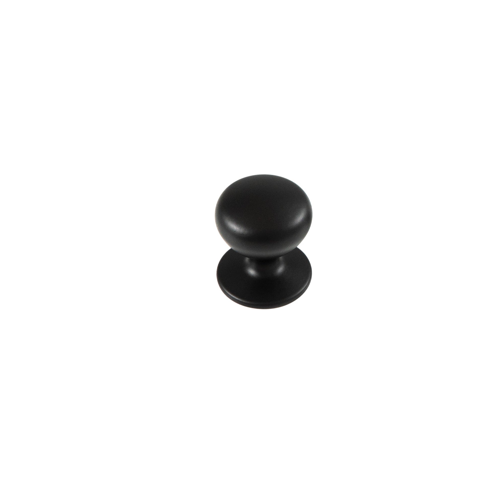 New Hampton Round Knob 32mm Matt Black