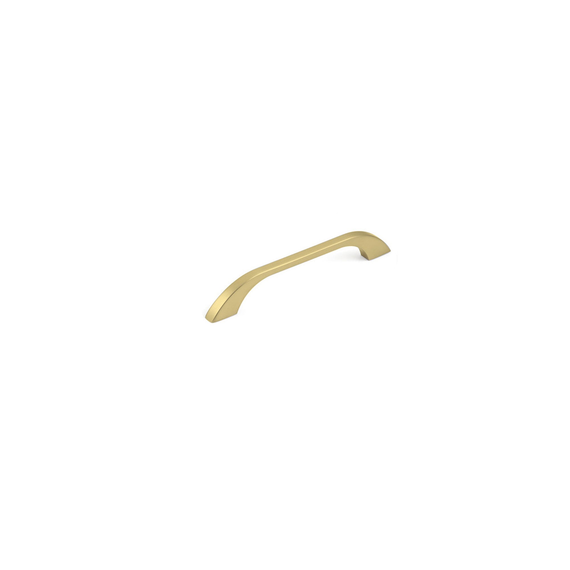 New Prato Bow Handle 128mm Hole Centres Brushed Matt Brass