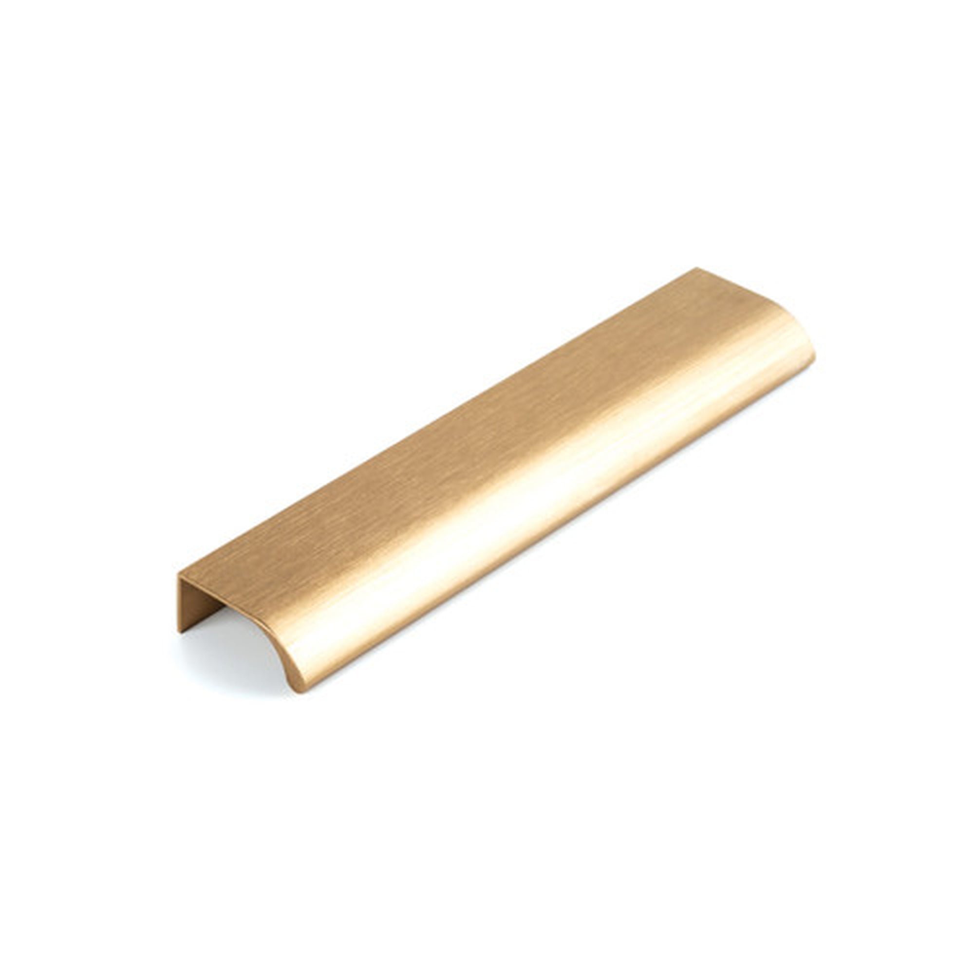 Ona Lip Pull Handle 128mm Brushed Dark Brass
