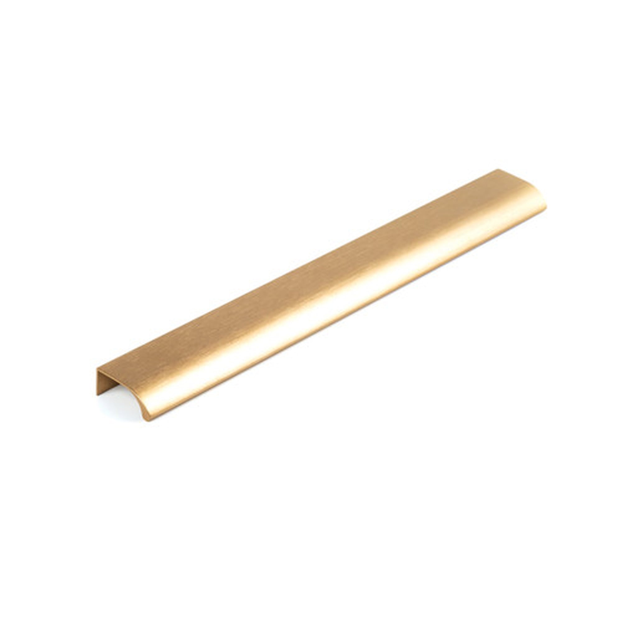 Ona Lip Pull Handle 256mm Brushed Dark Brass
