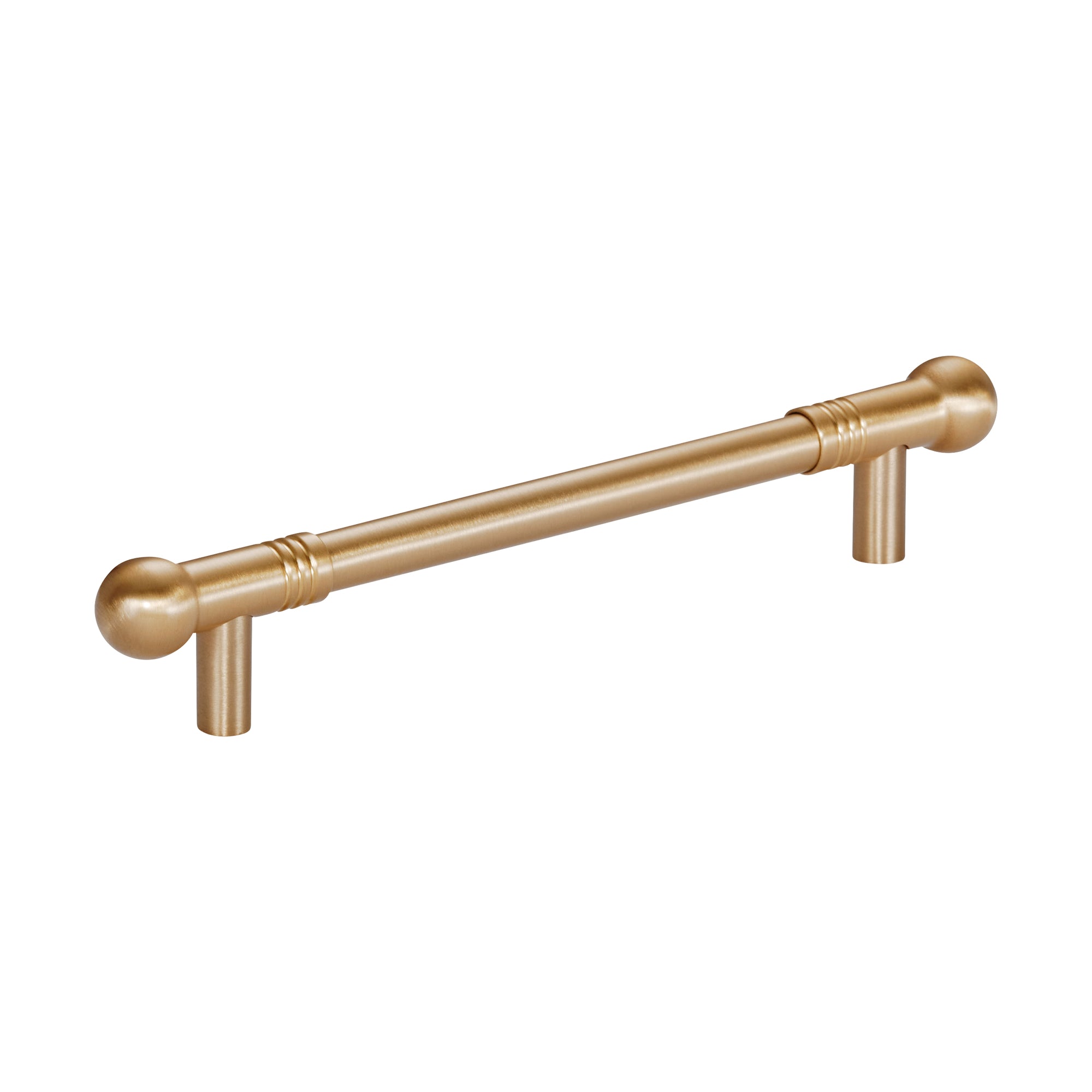 Momo Handles Parla Solid Brass Bar Pull 160mm Brushed Satin Brass