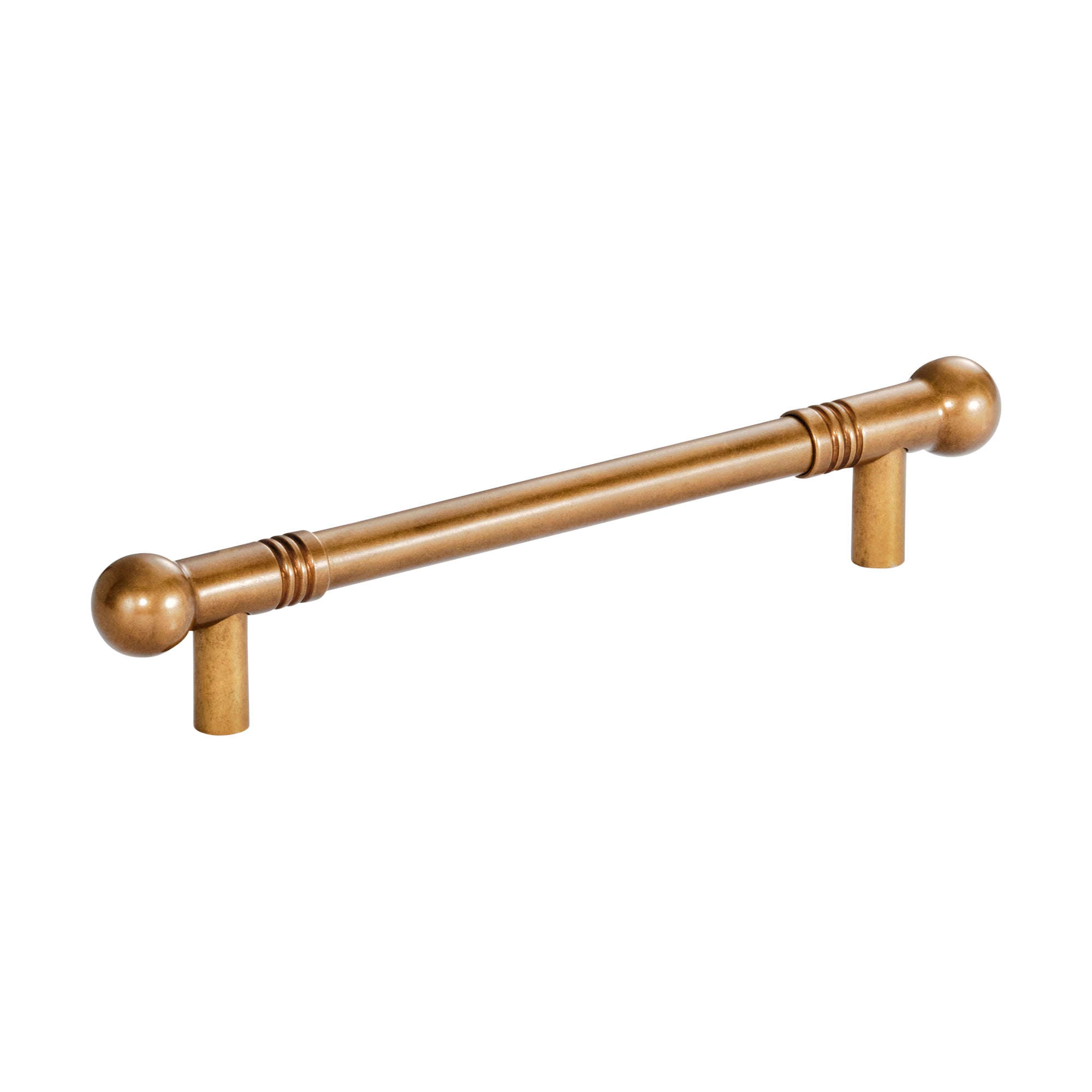 Momo Handles Parla Solid Brass Bar Pull 160mm Old Burnished Brass