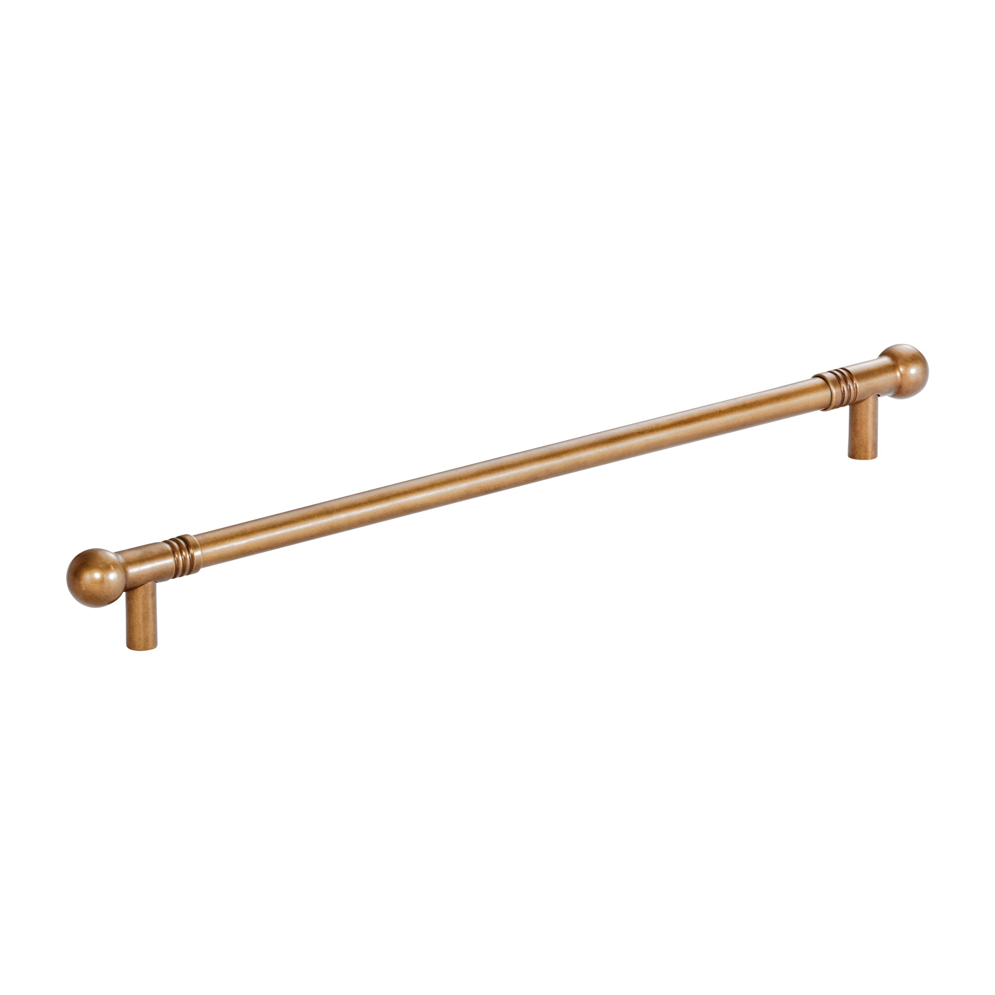 Momo Handles Parla Solid Brass Bar Pull 320mm Old Burnished Brass