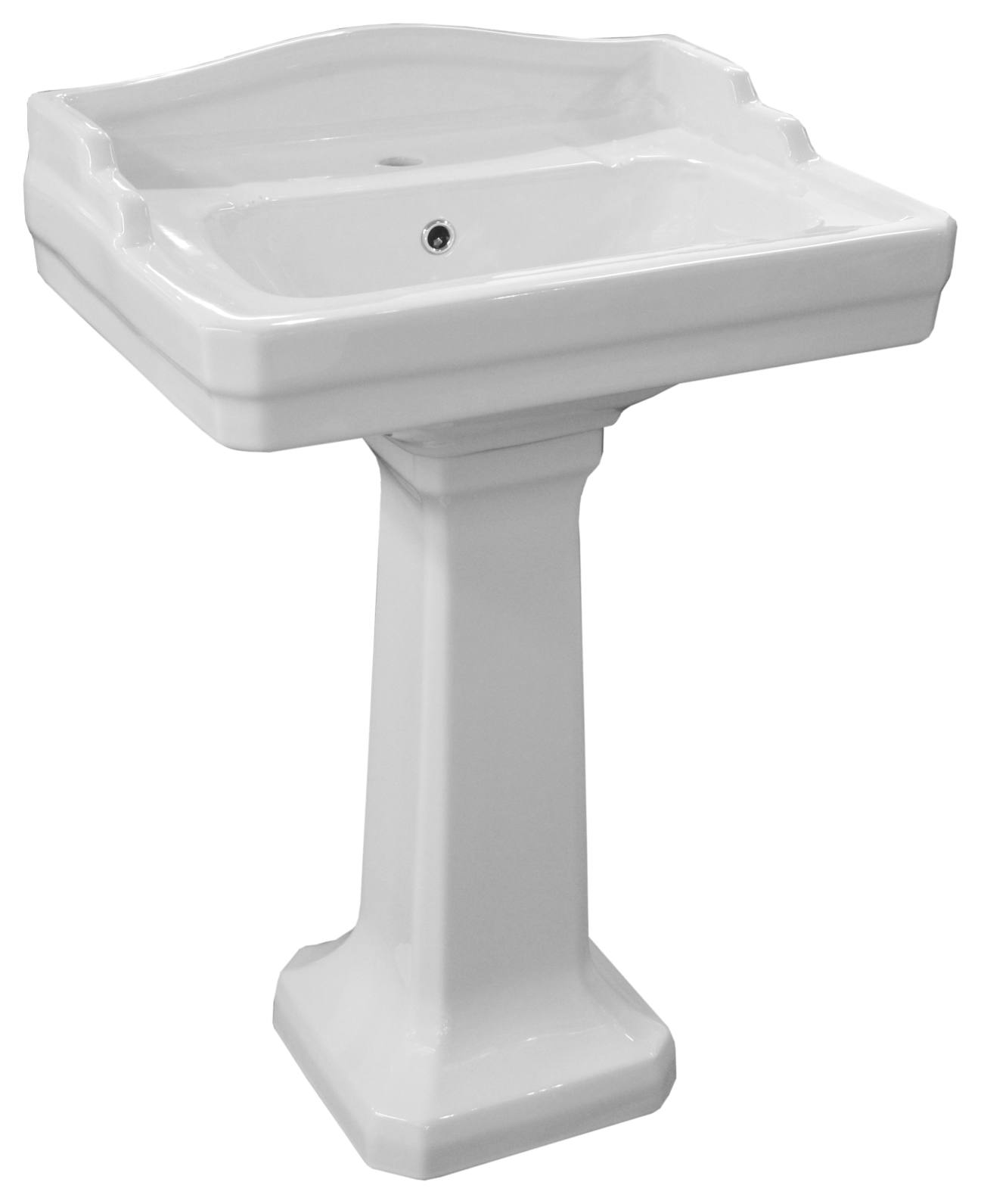 Colonial Wall Hung Basin (61x45.5x28), White