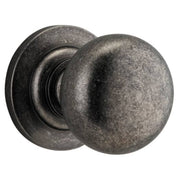 Cambridge Knob Round Rose Distressed Nickel