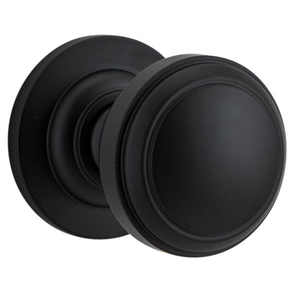 Paddington Knob Round Rose Matt Black