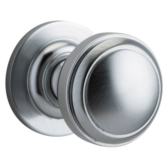 Paddington Knob Round Rose Brushed Chrome