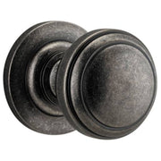 Paddington Knob Round Rose Distressed Nickel