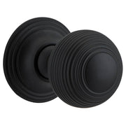 Guildford Knob Round Rose Matt Black