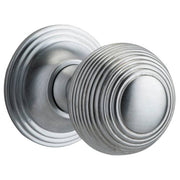 Guildford Knob Round Rose Brushed Chrome