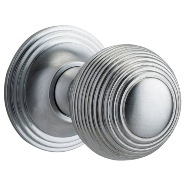 Guildford Knob Round Rose Brushed Chrome