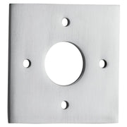 Square Adaptor Plate for 54mm Hole (Pair), Brushed Chrome