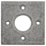 Square Adaptor Plate for 54mm Hole (Pair), Distressed Nickel