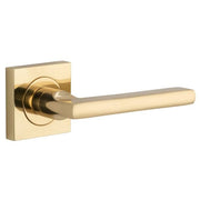 Door Lever Baltimore Sq Rose PB D52xP55mm