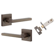 Baltimore Lever Square Rose (Inbuilt Privacy) Signature Brass