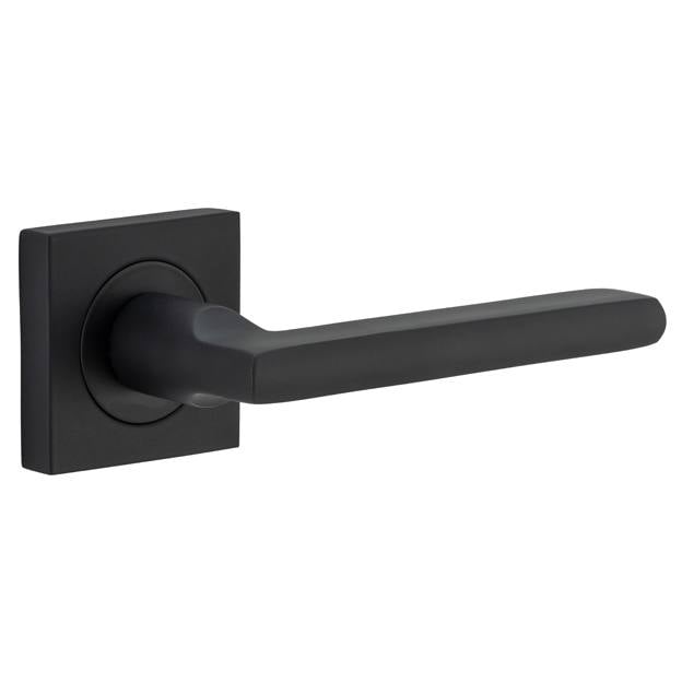 Door Lever Baltimore Sq Rose MB D52xP55mm