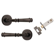 Verona Lever Round Rose Passage Kit Signature Brass