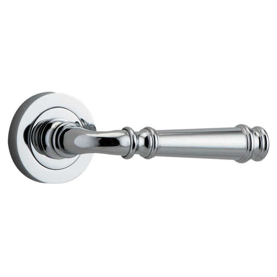 Verona Lever Round Rose, Chrome