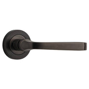 Annecy Round Rose Lever, Signature Brass