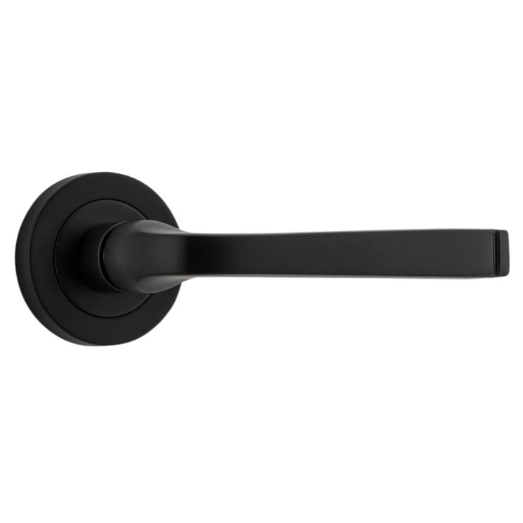 Annecy Round Rose Lever, Matte Black